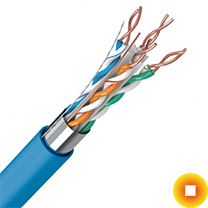 Сетевой кабель витая пара 0,7х8 мм S/UTP Cu Stranded PVC